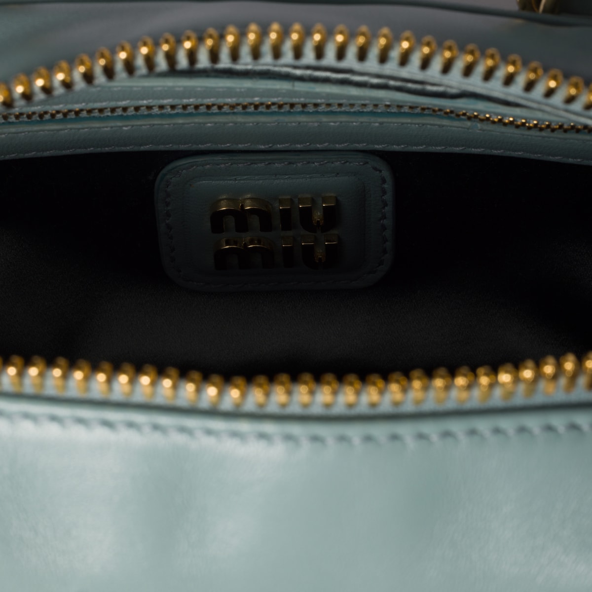 Miu Miu Arcadie matelassé Quilted Lambskin Leather Blue Top-Handle Bags - 图片 5