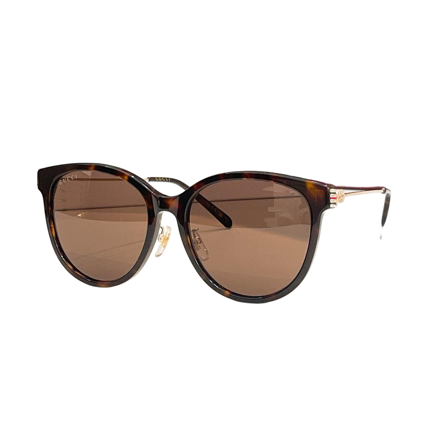Gucci Boston frame glasses black gold/black silver/yellow leopard/leopard brown/grey purple color Size 56口18-145 - 图片 6