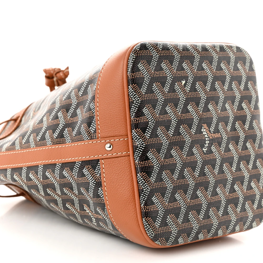 Goyard Petit Flot Bucket Bag PM Black/Gold Goyardine Canvas - 图片 4