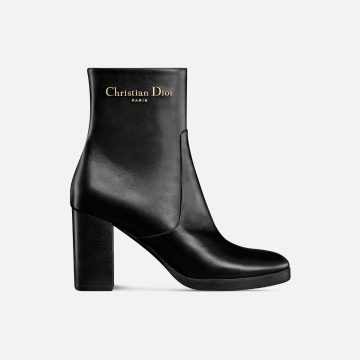 Dior black ankle boots with high heels