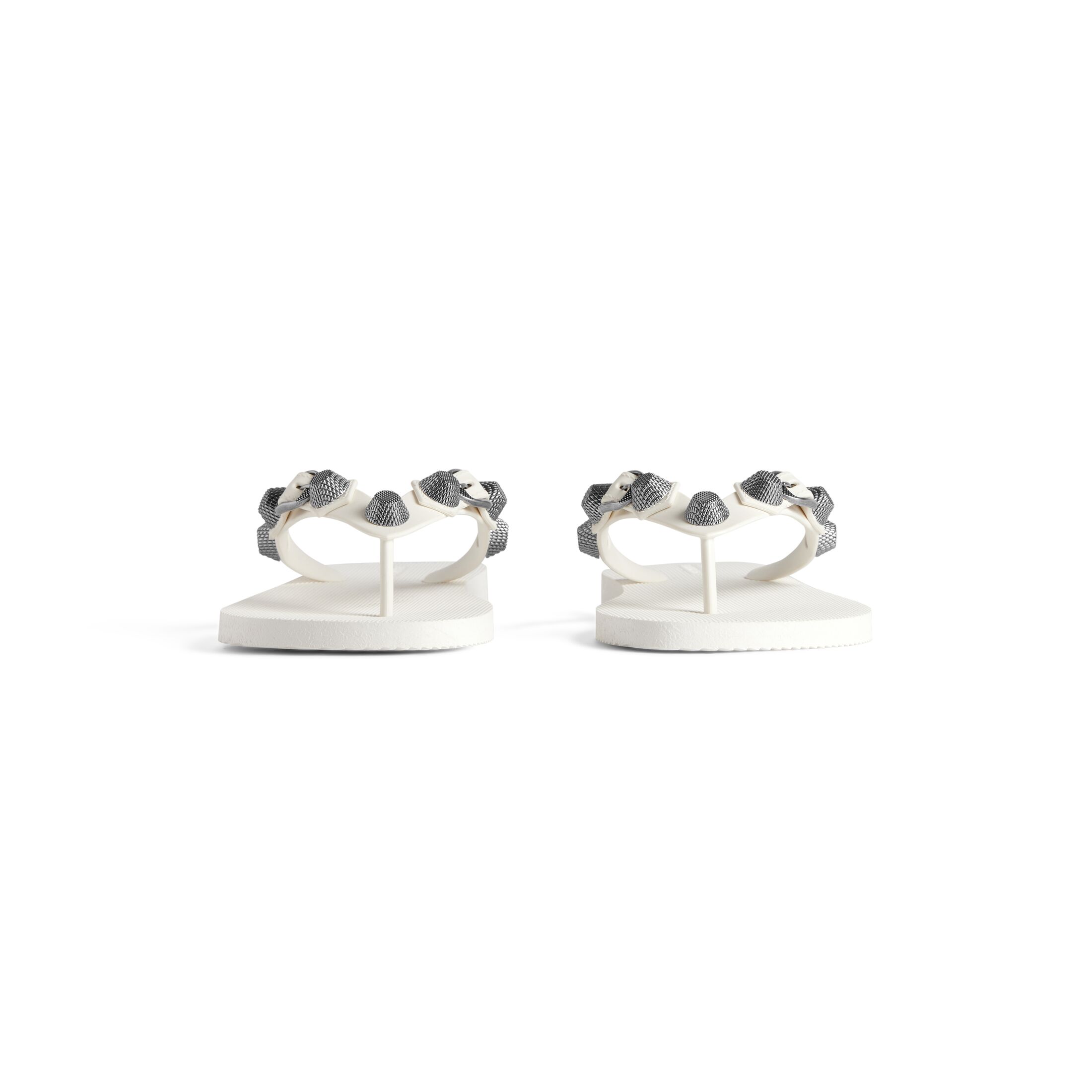 BALENCIAGA White flip-flops Slippers - 图片 3
