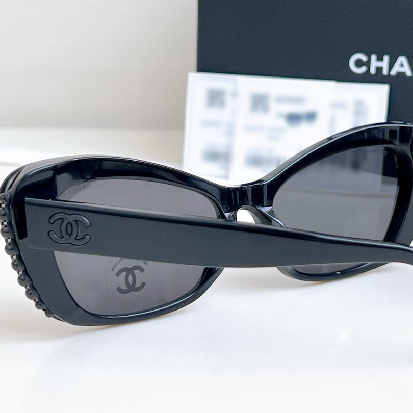 CHANEL glasses all black color size 56口16-140 - 图片 5