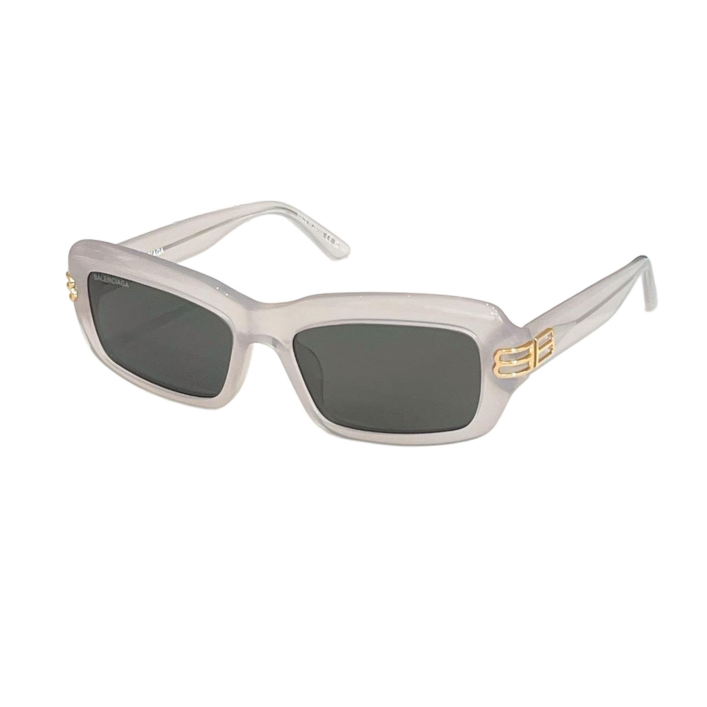 Balenciaga square frame glasses black gold/tawny/leopard/milky white/brown tawny/black/leopard brown/black white color Size 57口18-140 - 图片 8