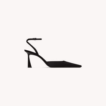 Yves Saint Laurent Crepe satin halter heels