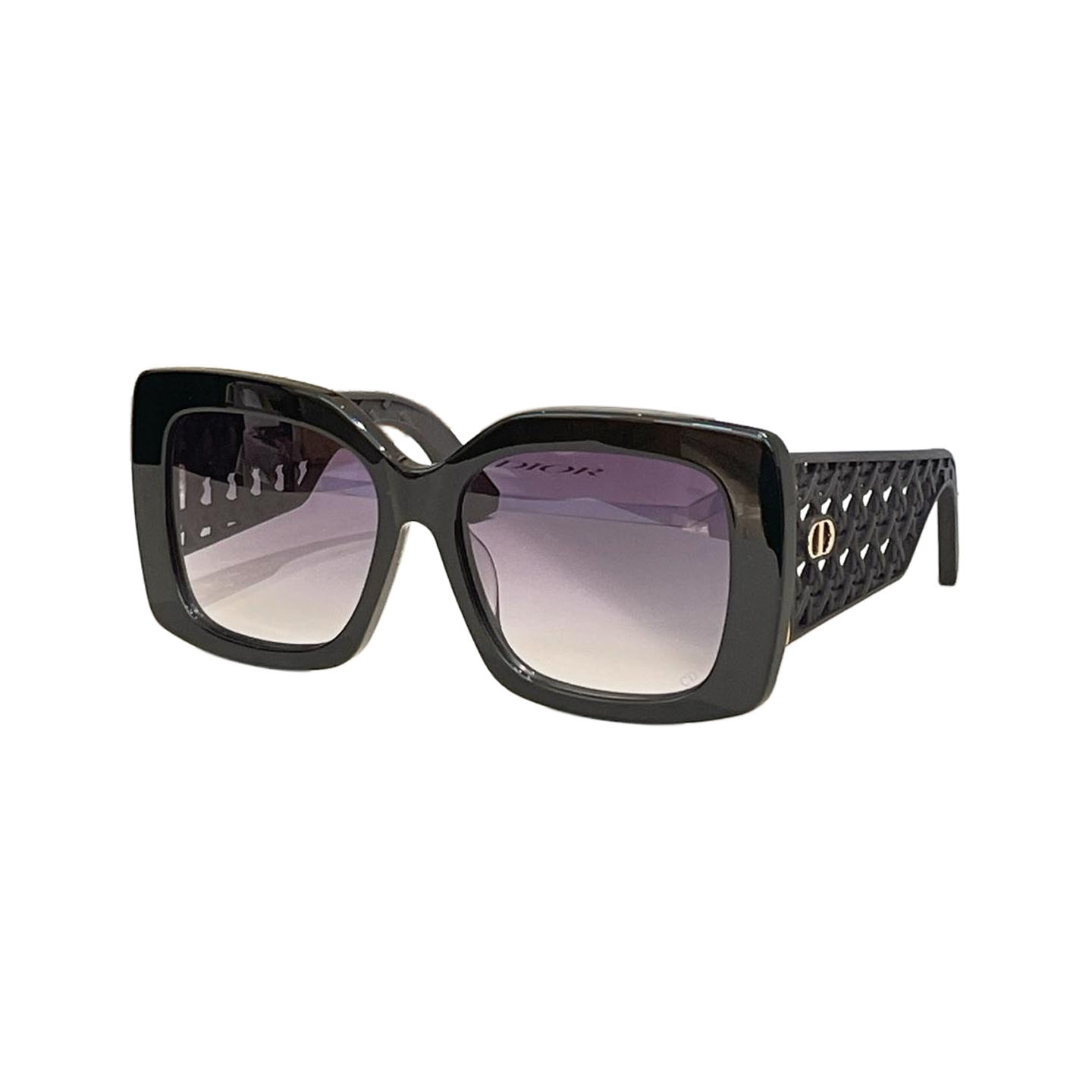 DIOR square frame glasses black/green orange/black purple/white black/leopard brown color Size 54口19-140 - 图片 7