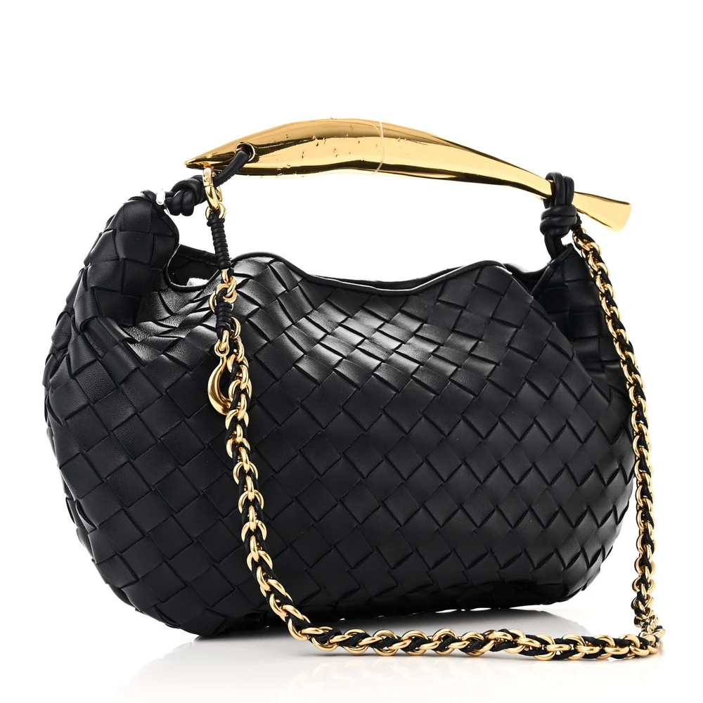 Bottega Veneta Medium Intrecciato Sardine With Chain Bag Space Nappa Leather Gold Hardware - 图片 3