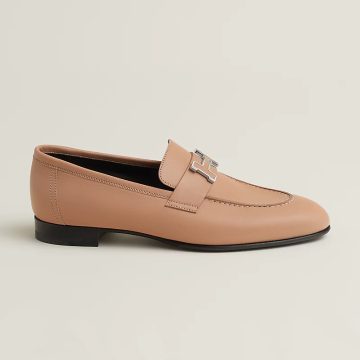 HERMES Paris  Nude color Loafers