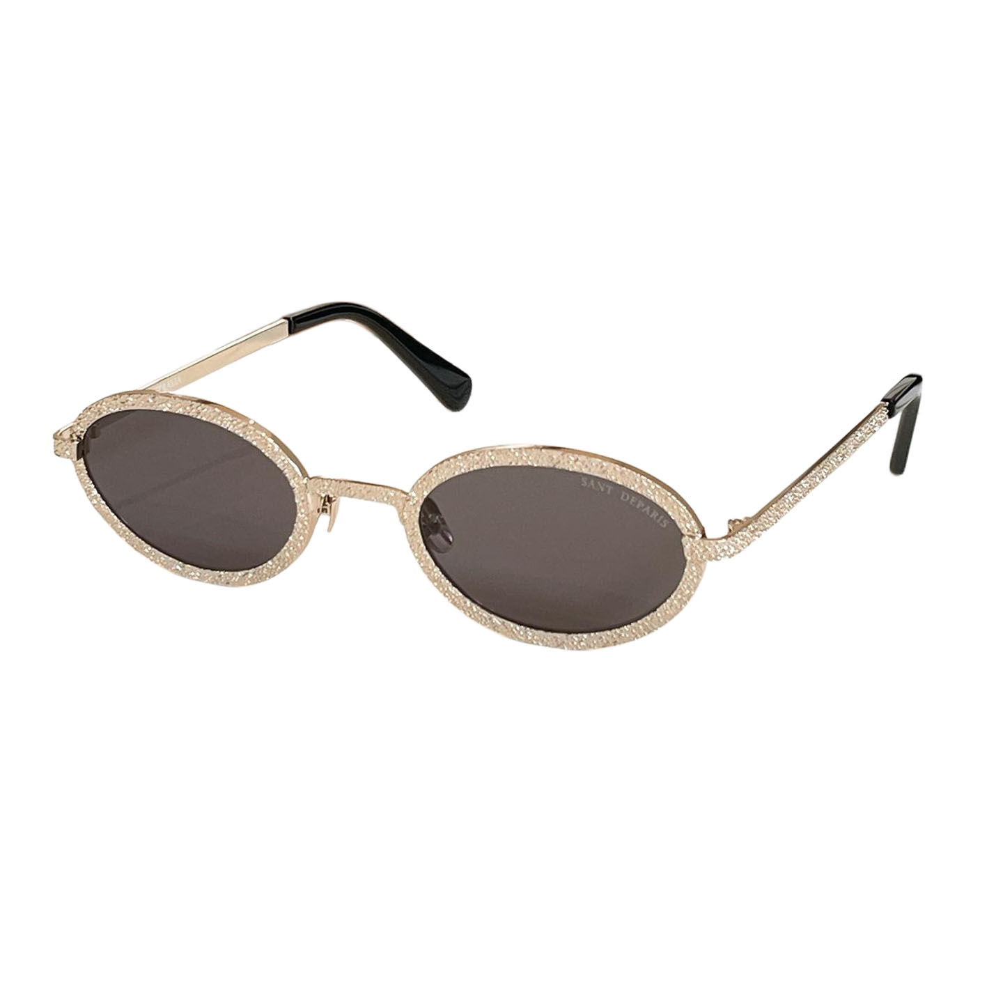 Saint Laurent oval glasses black gold/olive gold/rose gold/blue silver/black silver color Size 53口25-140 - 图片 5