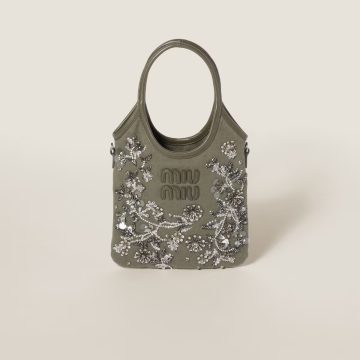 Miu Miu IVY Beaded embroidery Shoulder Bags