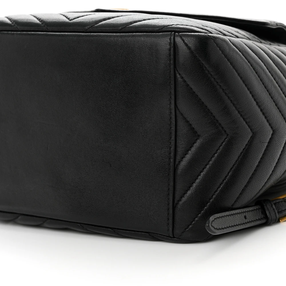 Saint Laurent Medium Joe Backpack Black Monogram Lambskin Matelasse Leather Gold Hardware - 图片 5