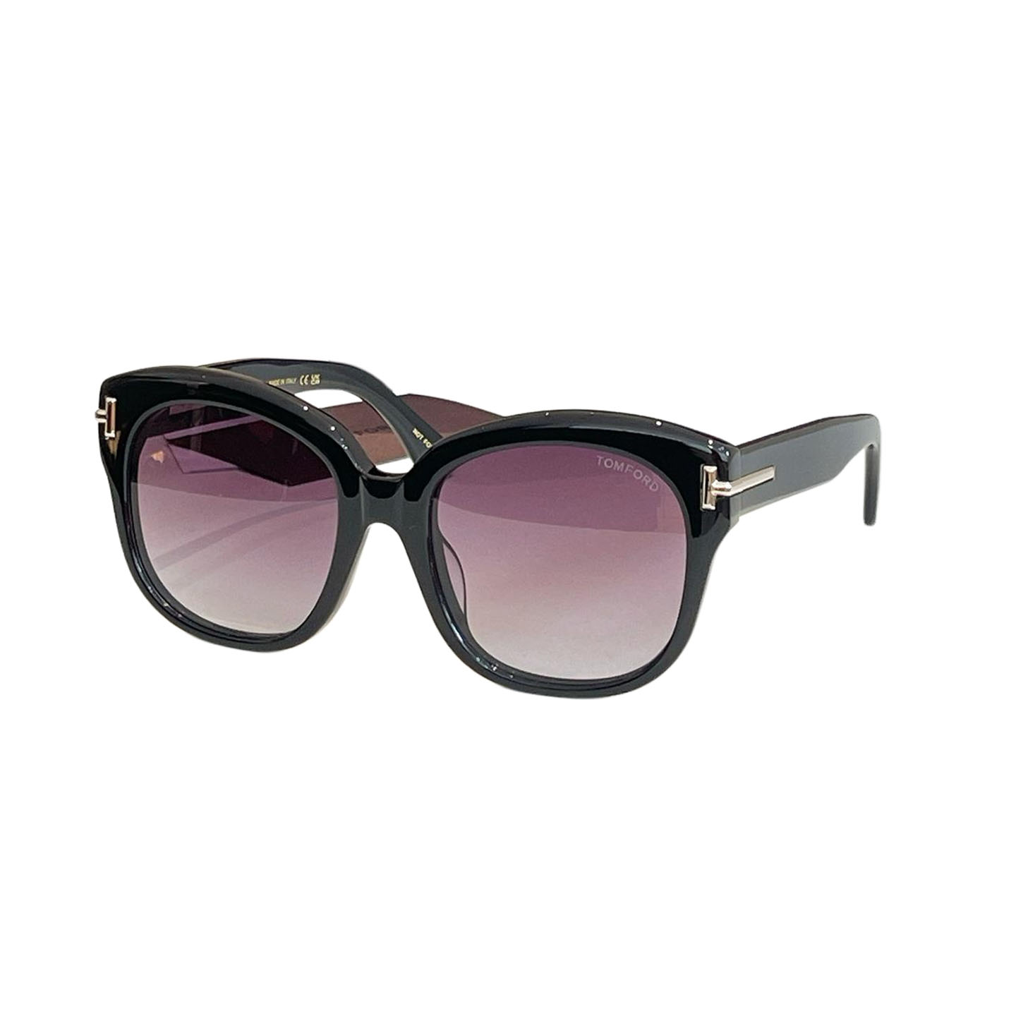 Tom Ford Butterfly glasses black gold/eggplant/apricot/black white/brown leopard/leopard apricot color Size 55口20-140 - 图片 3