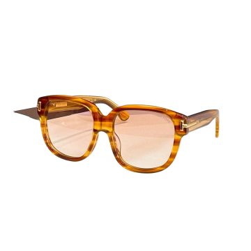Tom Ford square frame glasses leopard coral/leopard green/black brown/rust/eggplant/black color Size 58口18-140