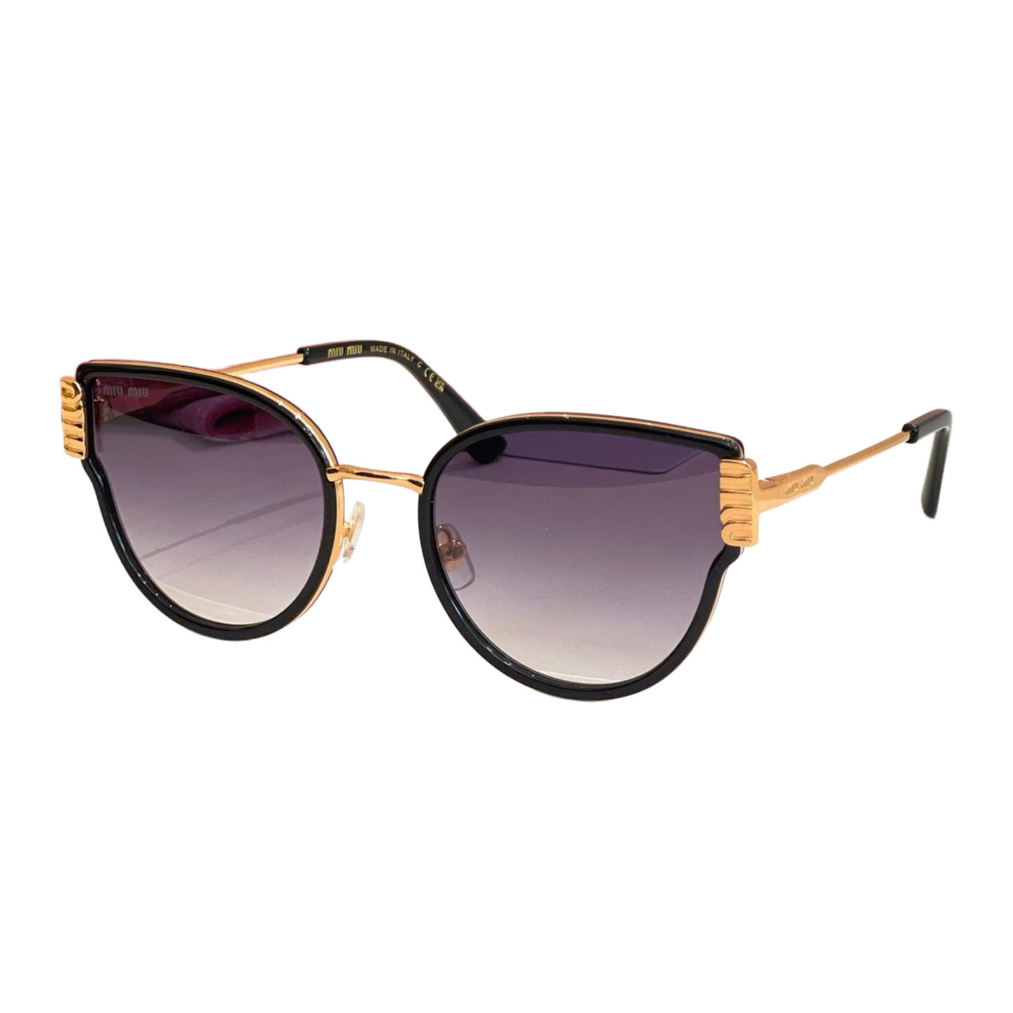 Miu Miu Butterfly glasses purple silver/purple gold/leopard/teal/pink/white color Size 56口21-145 - 图片 3