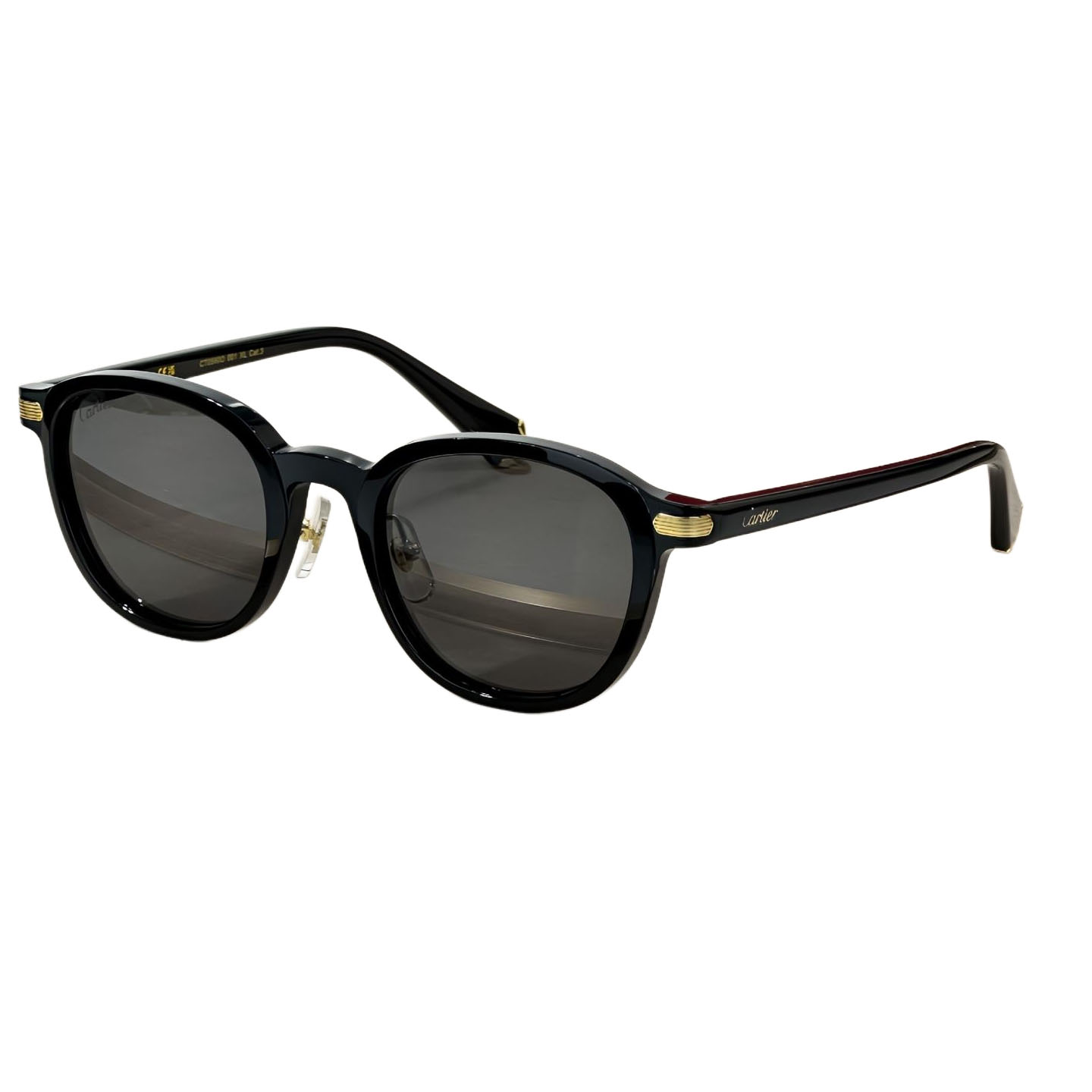 Cartier Boston frame glasses leopard/black grey/black brown/black gold/black silver/burgundy color Size 51口23-145 - 图片 6