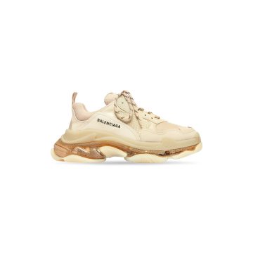 BALENCIAGA TRIPLE S CLEAR SOLE Beige  Sneakers