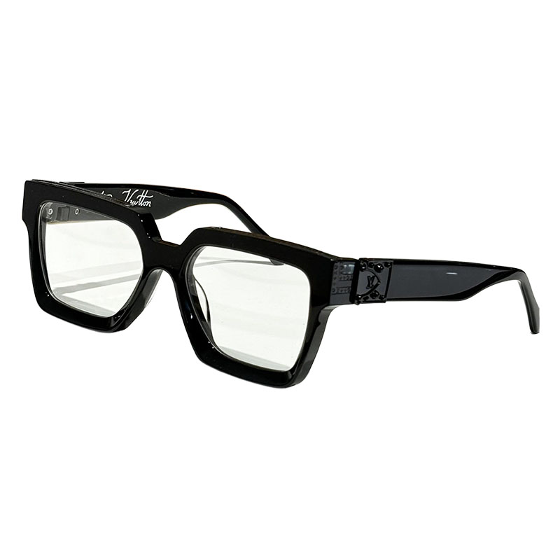 Louis Vuitton square frame glasses red/blue/pink/black/camouflage/tawny/yellow/brat check/black gold/black silver/all black/floral print color Size 58口19-140 - 图片 9