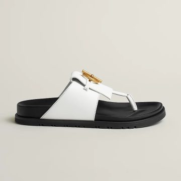 HERMES Joyce white Slippers