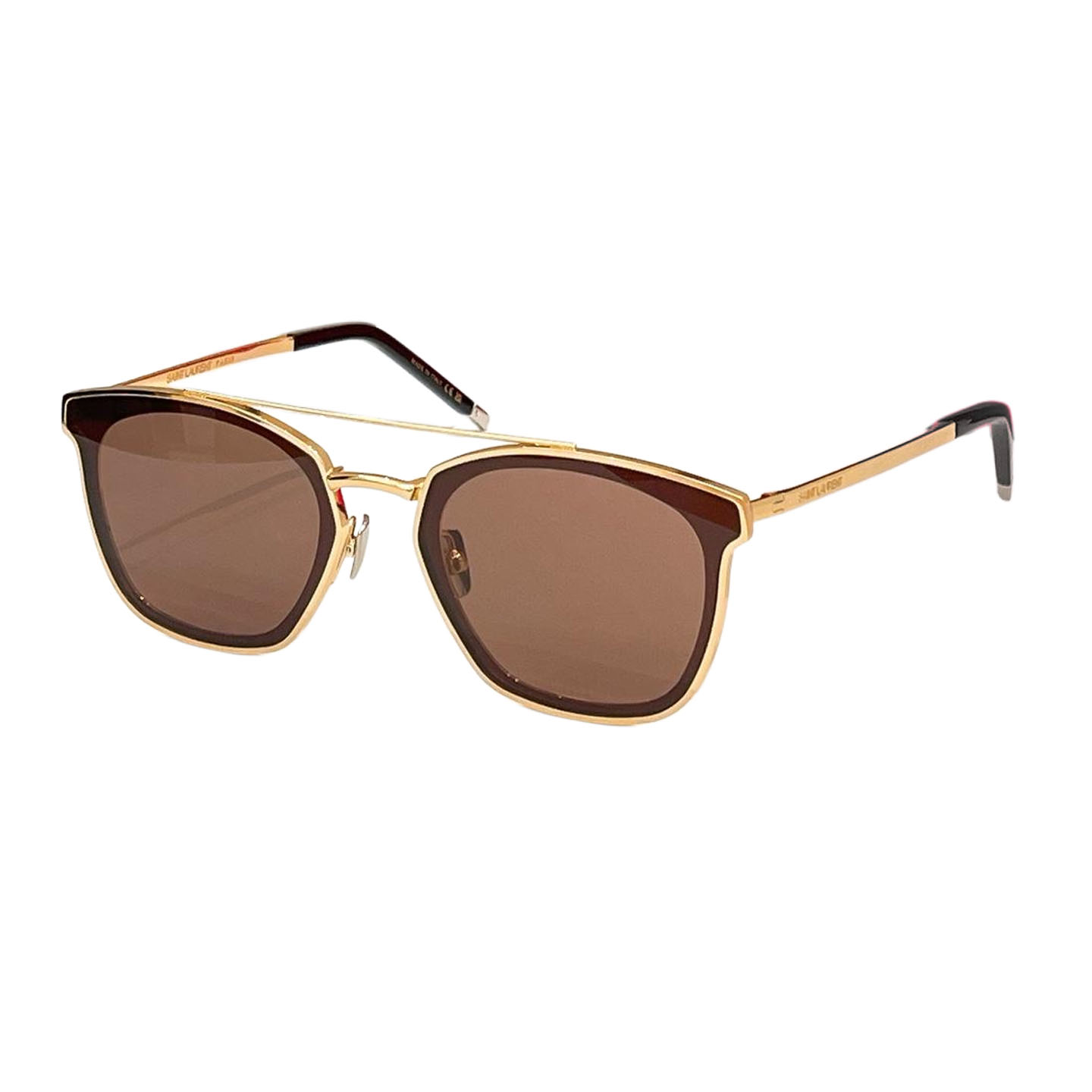 Saint Laurent Wayfarer glasses black gold/black/green/red gold/grey color transparent lens Size 61口17-145 - 图片 4