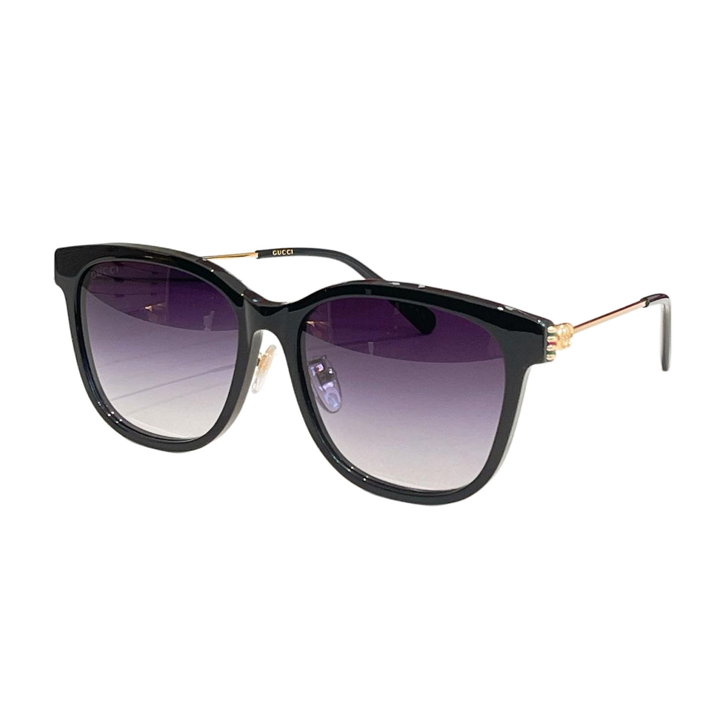 Gucci Wayfarer glasses green/eggplant/leopard brown/red brown/black/natural salmon/black gold/red gold/leopard color Size 56口16-145 - 图片 2