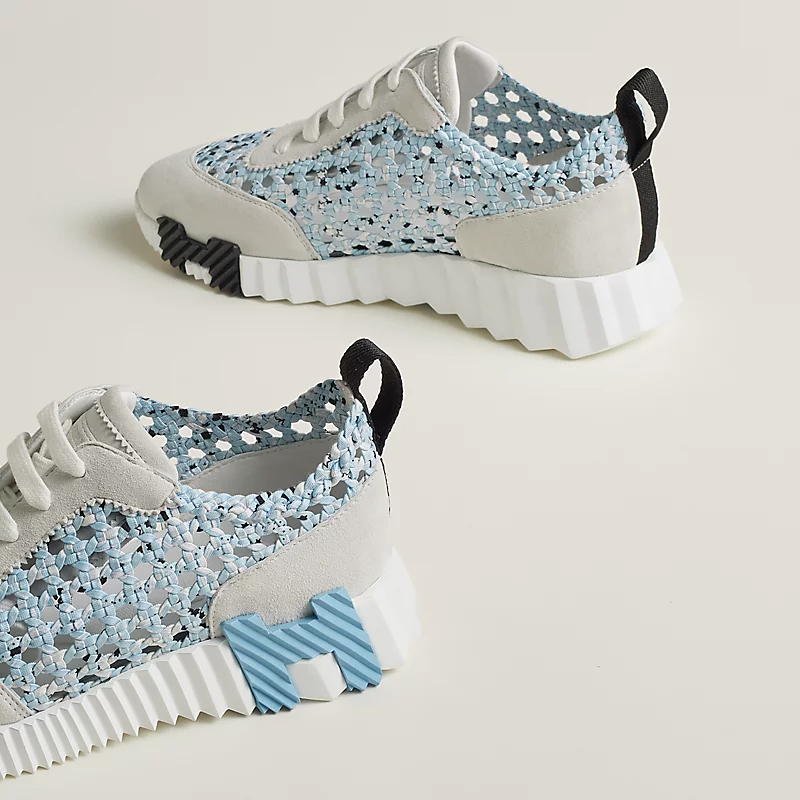HERMES Blue Sneakers Bouncing Sports Shoes - 图片 3