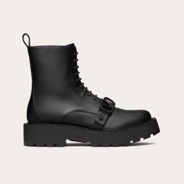 VALENTINO VLOGO SIGNATURE  Calf leather boots (4.5 cm high heel)