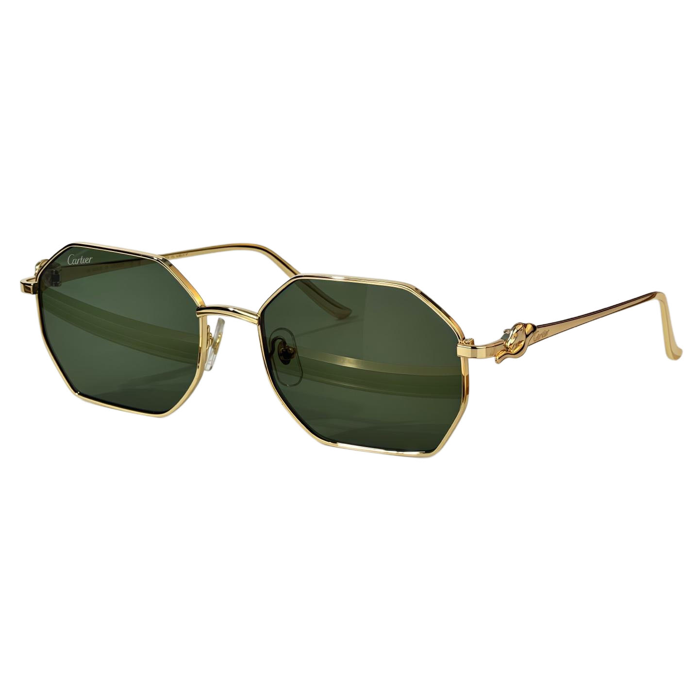 Cartier glasses black/grey/green/transparent grey/brown color Size 58-19-135 - 图片 4
