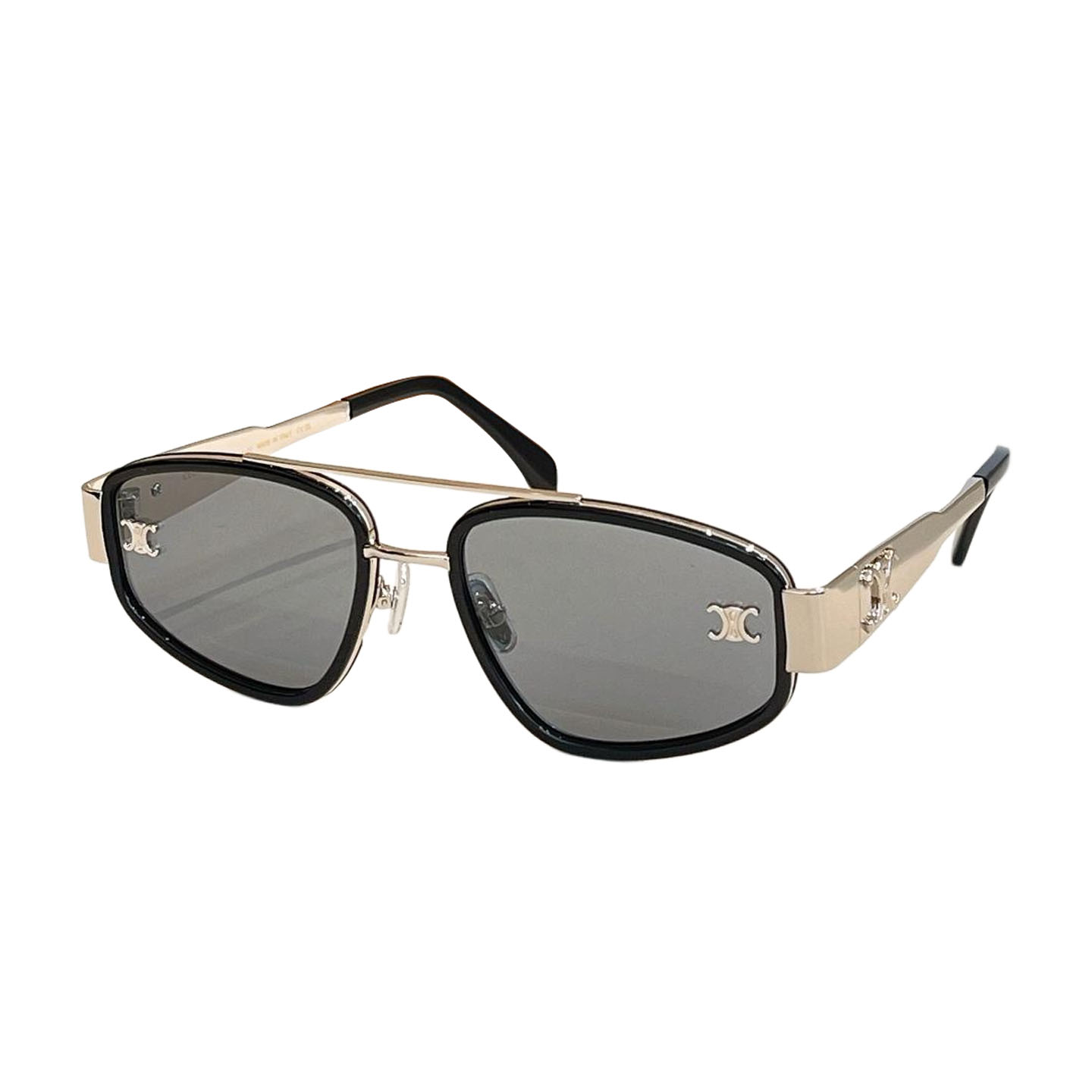 Celine glasses black gold/black/black silver/leopard/green black/blue green color Size 54口21-145 - 图片 4