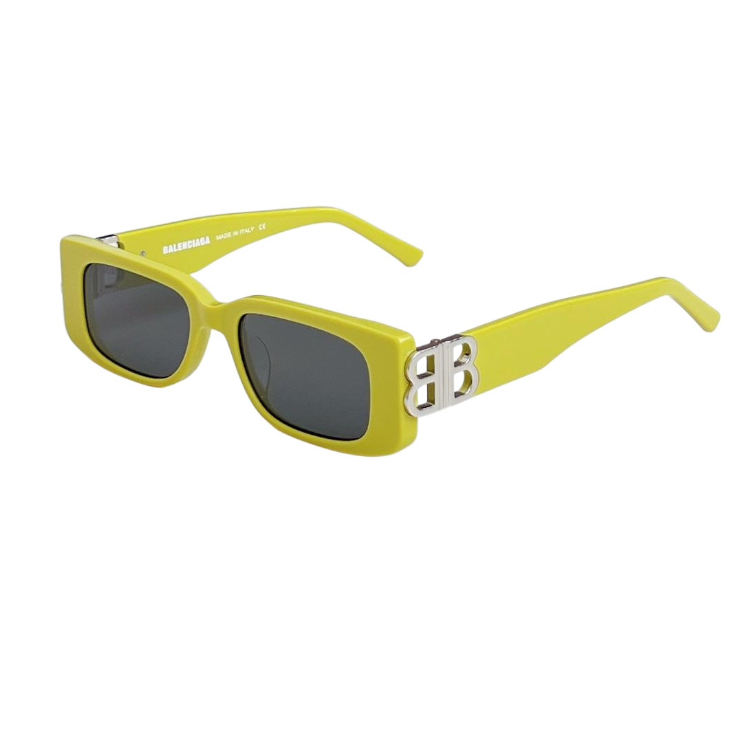 Balenciaga square frame glasses black gold/teal/pale pink/leopard/yellow/white silver/white gold/red gold/red silver/green/blue/purple color Size 51口18-130 - 图片 7