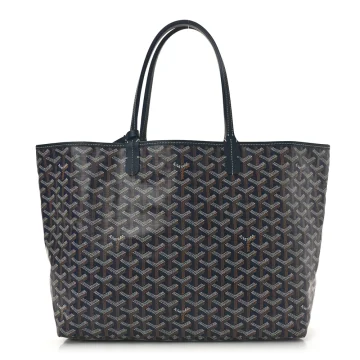 Goyard Saint Louis Tote PM Navy Goyardine Canvas