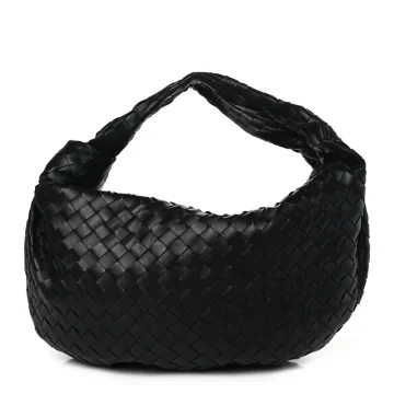 Bottega Veneta Small Intrecciato Jodie Black Nappa Leather