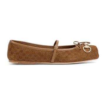 Gucci brown Ballet Shoes Flat Shoes