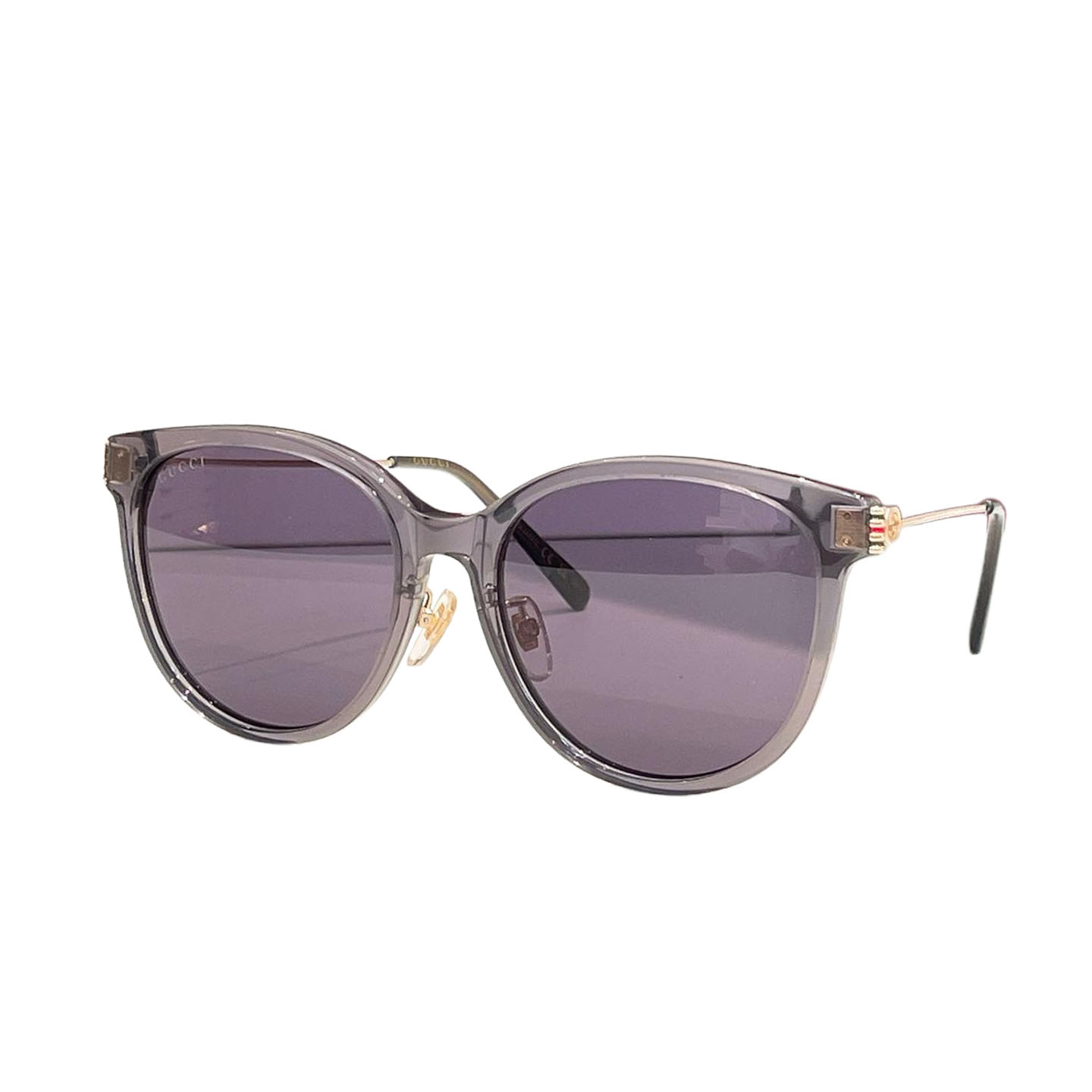 Gucci Boston frame glasses black gold/black silver/yellow leopard/leopard brown/grey purple color Size 56口18-145 - 图片 7