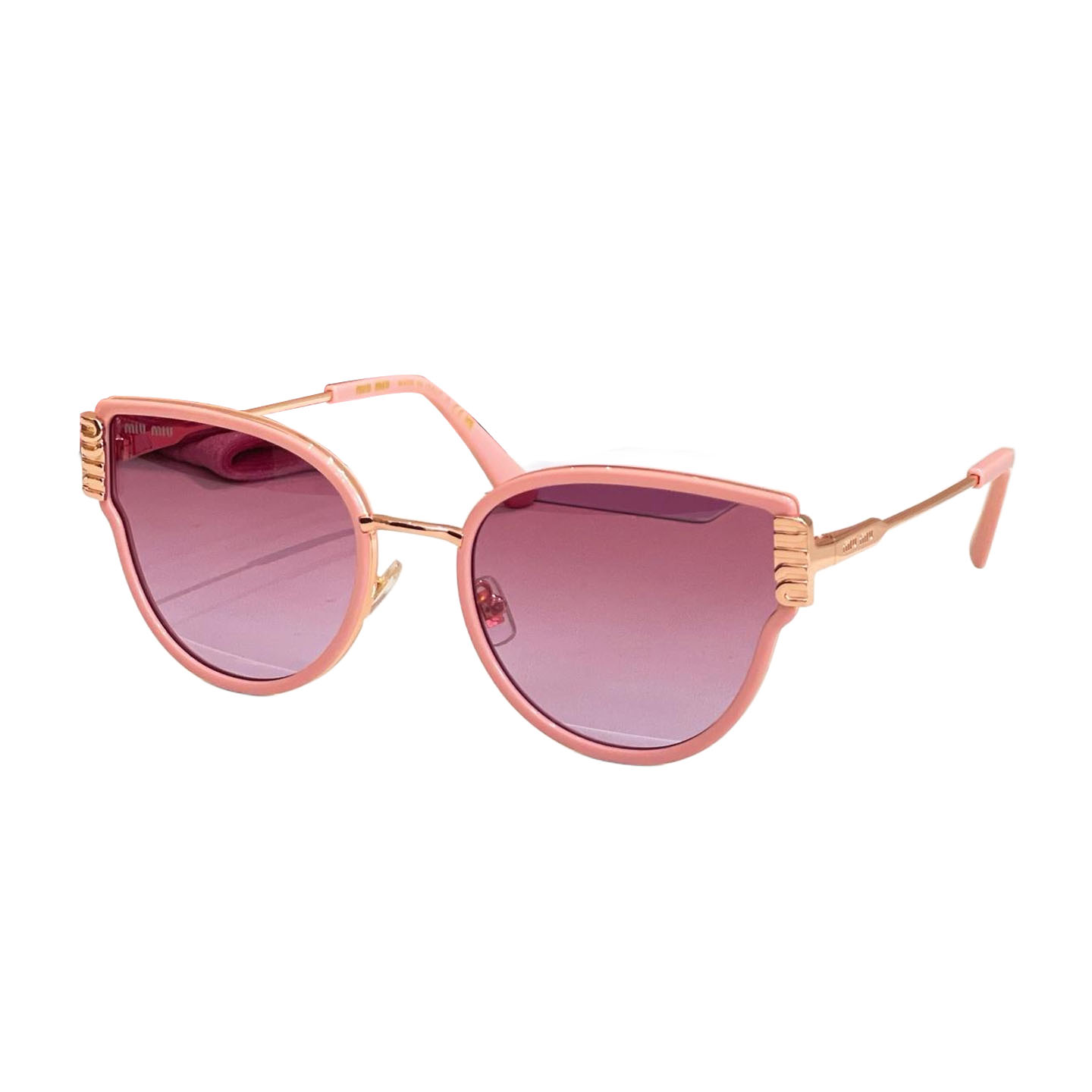 Miu Miu Butterfly glasses purple silver/purple gold/leopard/teal/pink/white color Size 56口21-145 - 图片 6