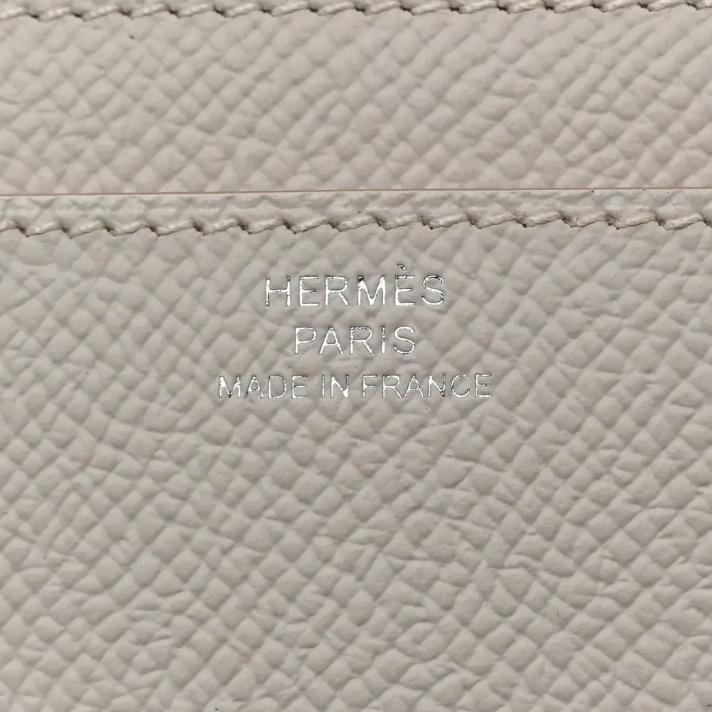 Hermès Constance Long To Go Wallet Gris Pâle Epsom Leather Silver Hardware - 图片 2