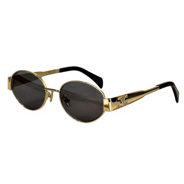 Celine Oval glasses black gold/black silver/black/rose gold/gold leopard/transparent gold/transparent silver color Size 54-18-135