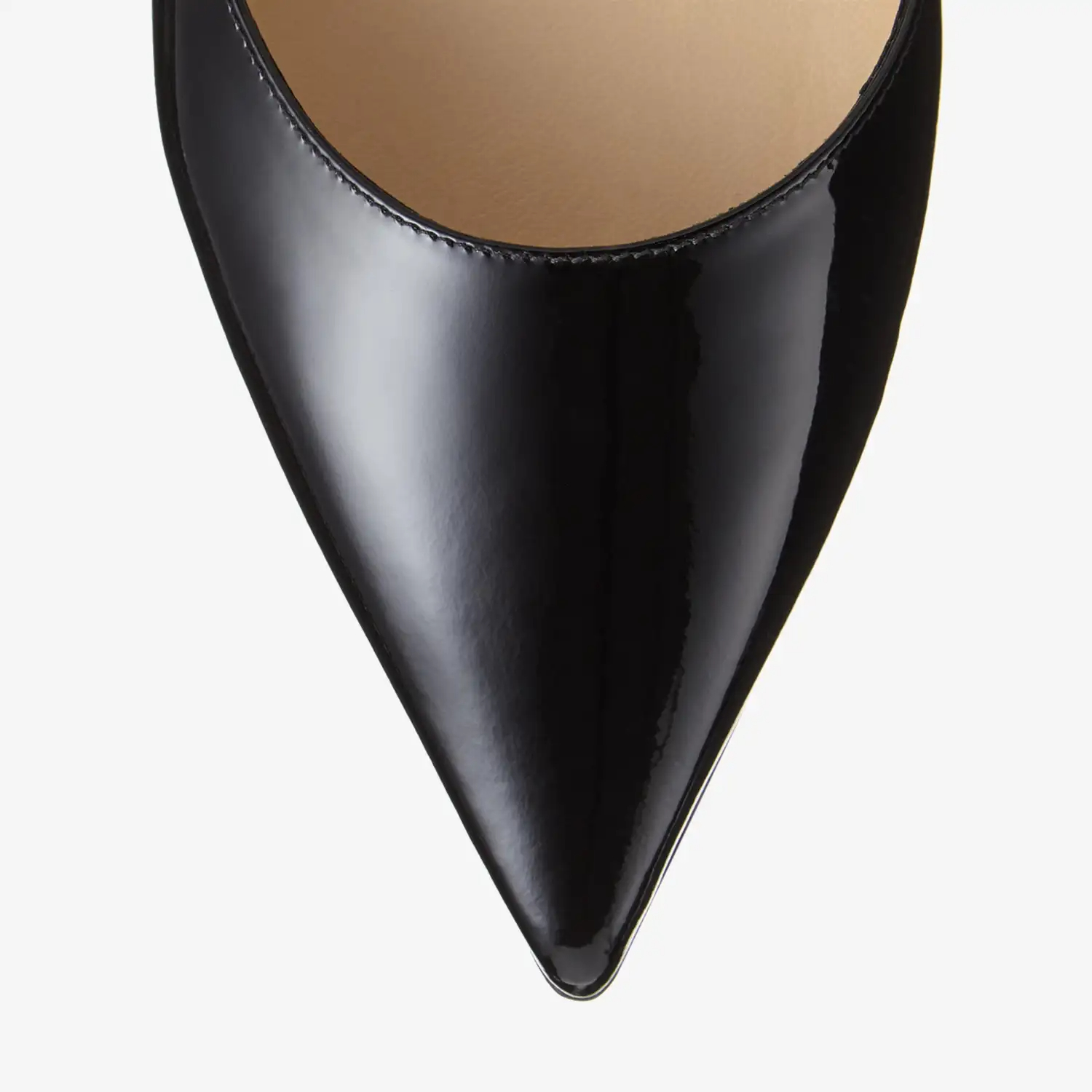 JIMMY CHOO Crystal arch lace black patent leather Muller shoes slippers - 图片 2
