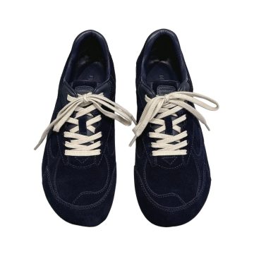 Bottega Veneta Orbit Flash Sneakers In Dark Blue Suede Lace-Up Sneaker