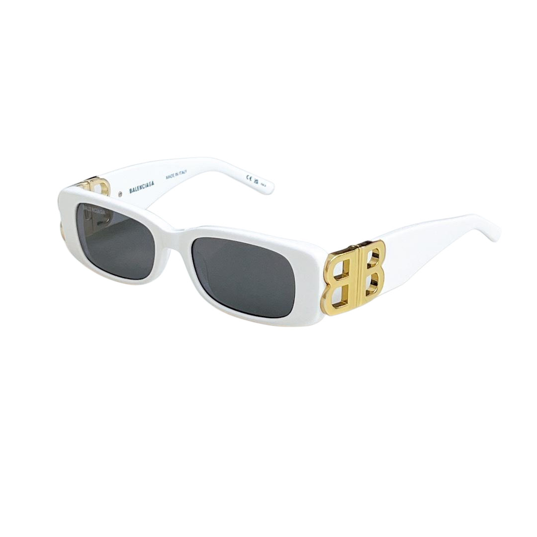 Balenciaga square frame glasses black gold/teal/pale pink/leopard/yellow/white silver/white gold/red gold/red silver/green/blue/purple color Size 51口18-130 - 图片 9