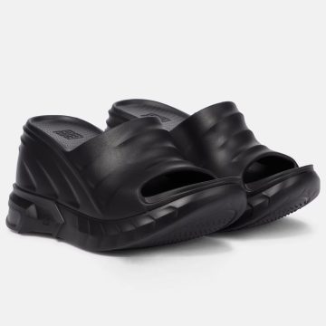 GIVENCHY Black wedge sandal slippers