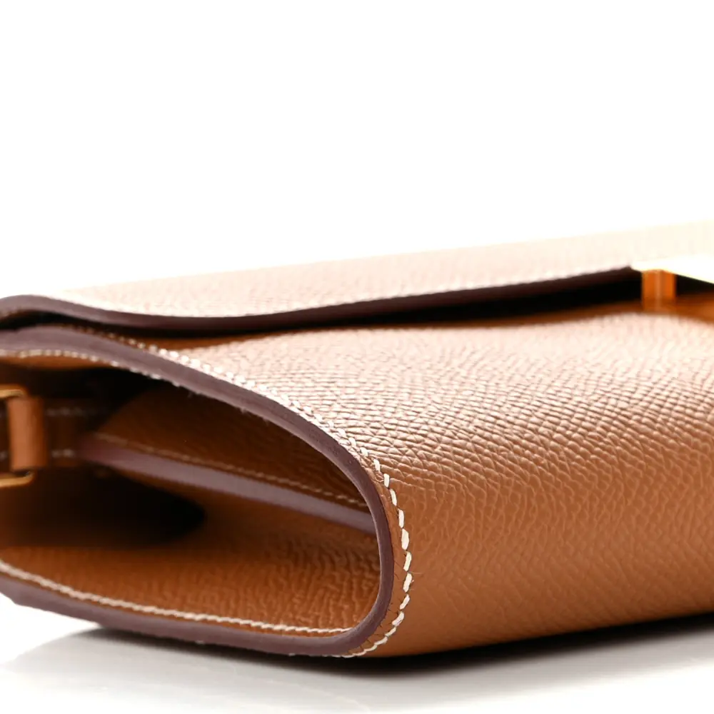 Hermès Constance Long Wallet To Go Brown Epsom Leather Gold Hardware - 图片 4