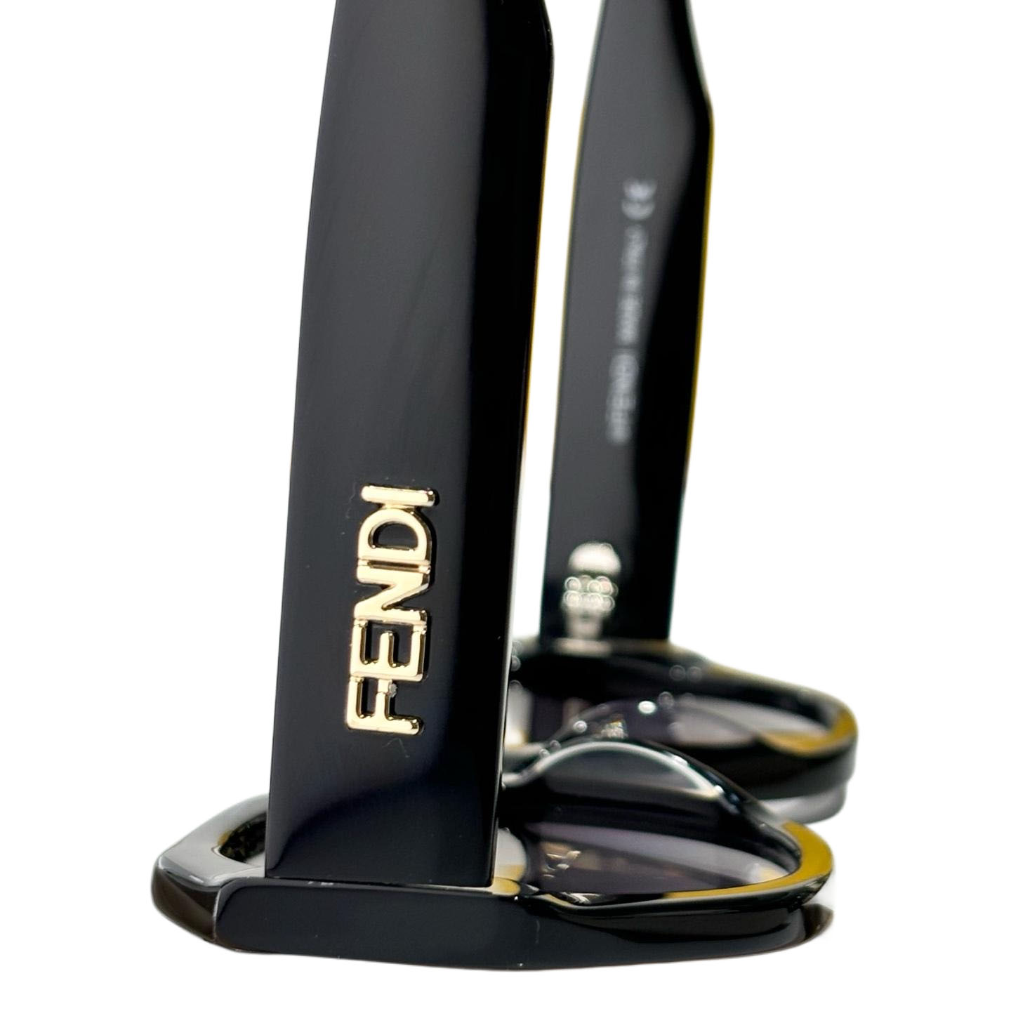 Fendi glasses black/black brown/brown/brown monogram color Size 52-23-142 - 图片 3