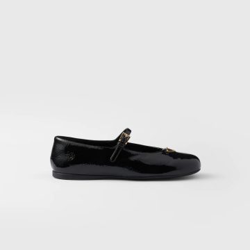 PRADA Naplak Flat Shoes black Ballet Shoes