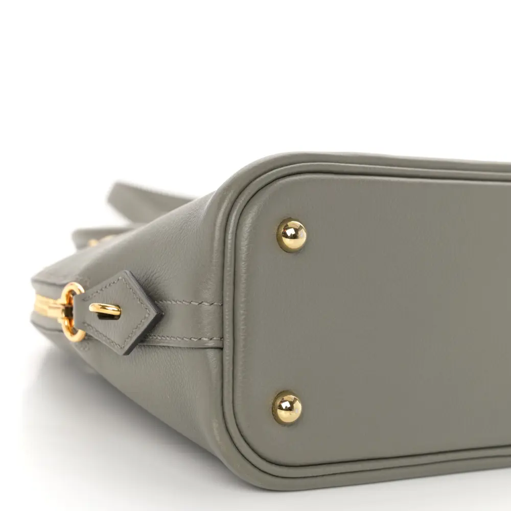 Hermès 1923 Bolide 25 Gris Meyer Evercolor Leather Gold Palladium Hardware - 图片 4