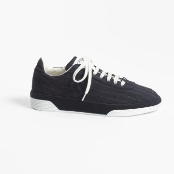 Navy blue and white Chanel Sneakers
