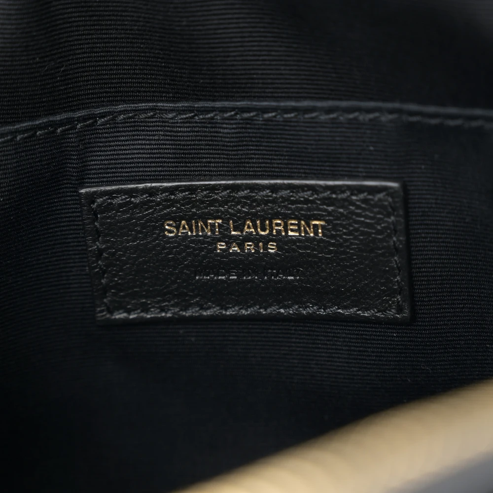Saint Laurent Medium Lou Camera Bag Black Monogram Calfskin Matelasse Leather Gold Hardware - 图片 2