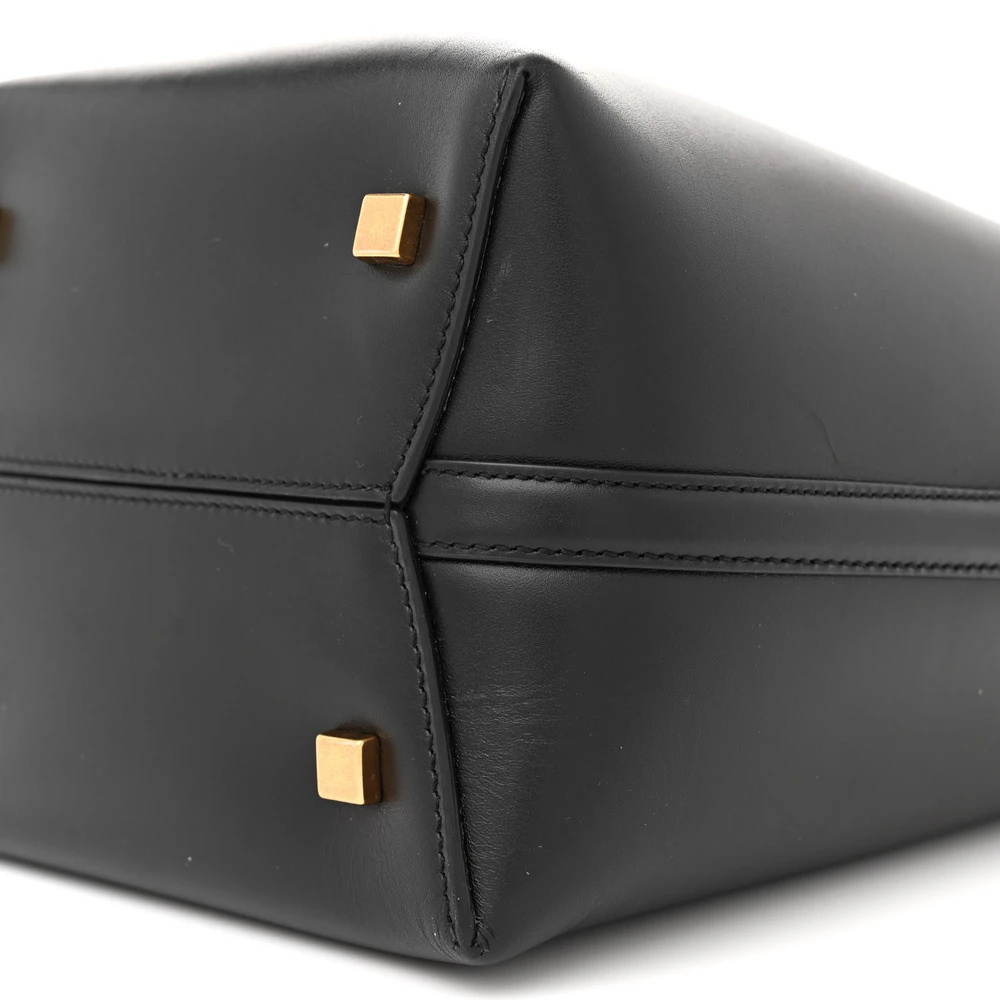 Saint Laurent Medium Le 37 Bucket Bag Black Shiny Calfskin Leather Gold Hardware - 图片 5