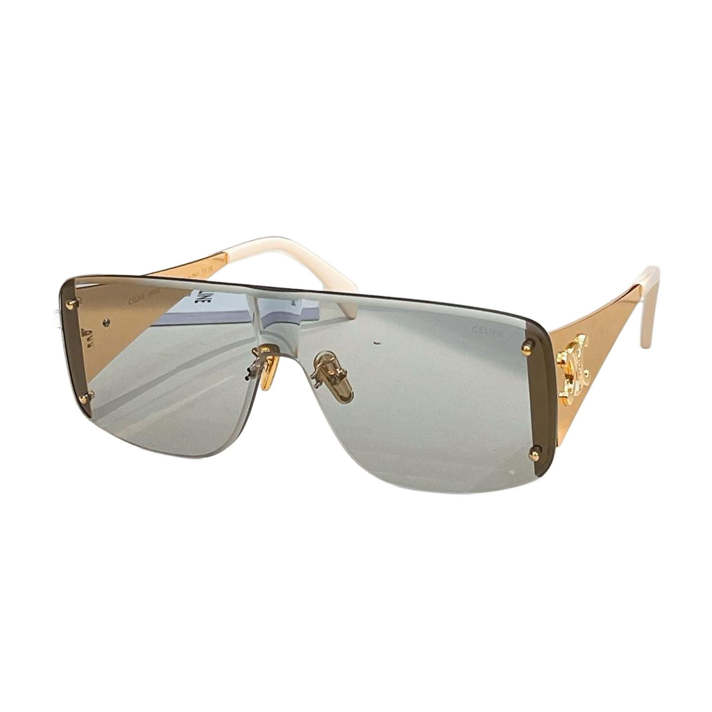Celine Mask glasses black gold/blue/purple/brown/black silver/gold white color Size 57口17-142 - 图片 7