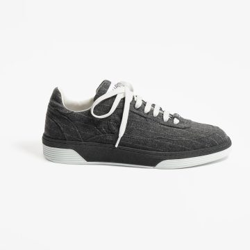 Dark grey and white Chanel Sneakers