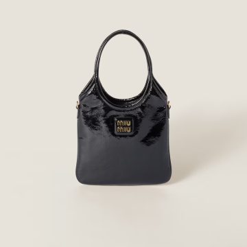 Miu Miu Patent Leather Black Shoulder Bags