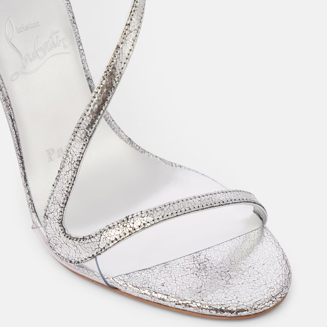 Christian Louboutin Silver high-heeled sandal slippers - 图片 4